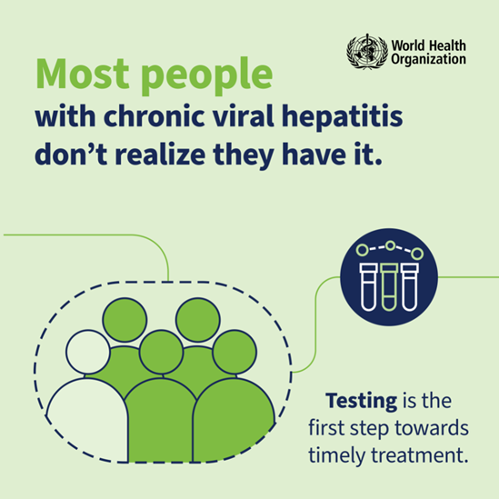 Most people with chronic viral hepatitis don't realize they have it.