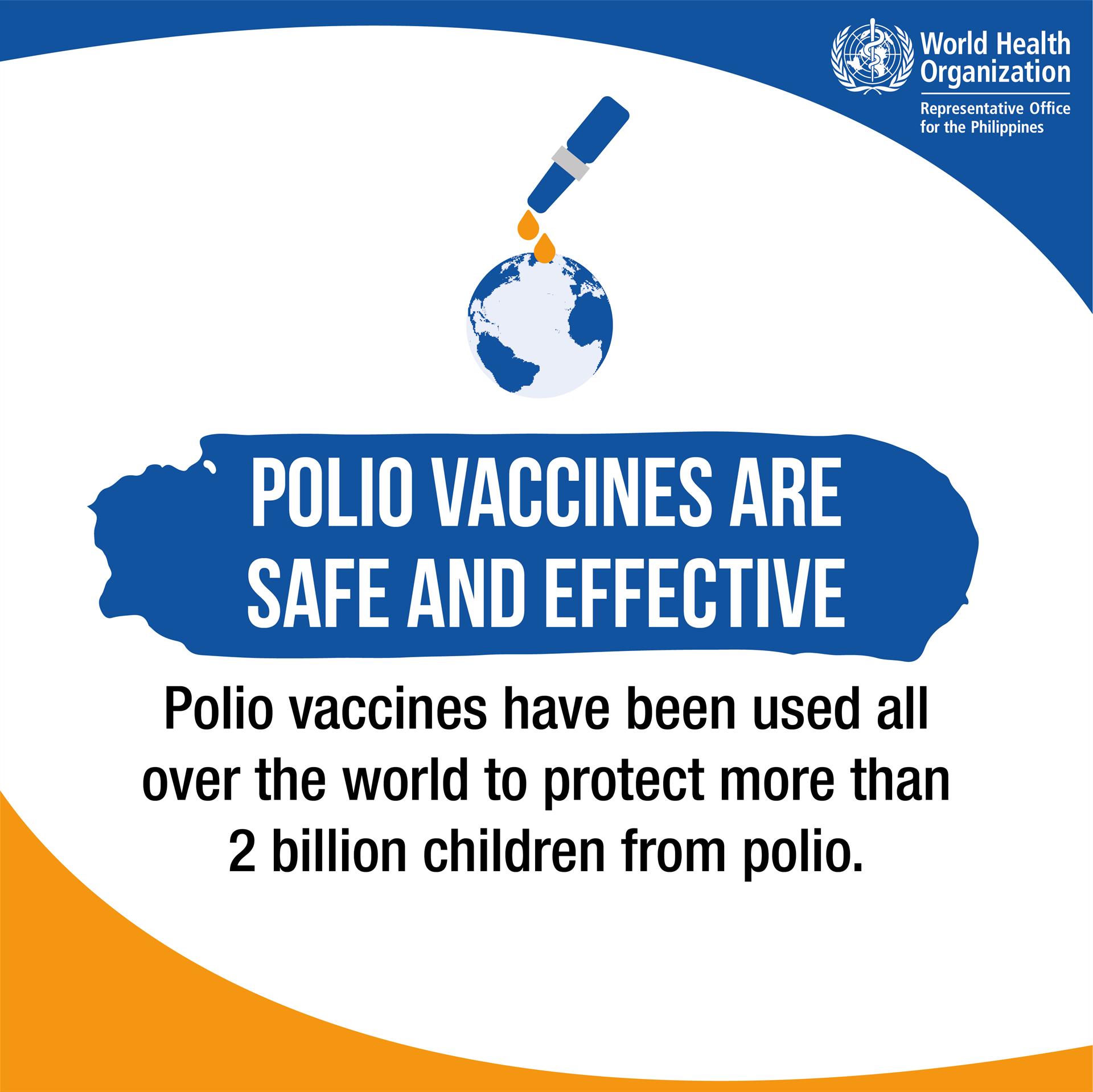 Polio vaccines are safe and effective