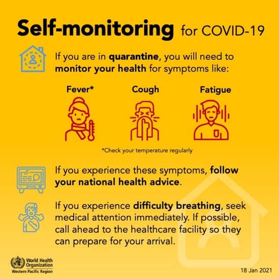 Self-monitoring for COVID-19